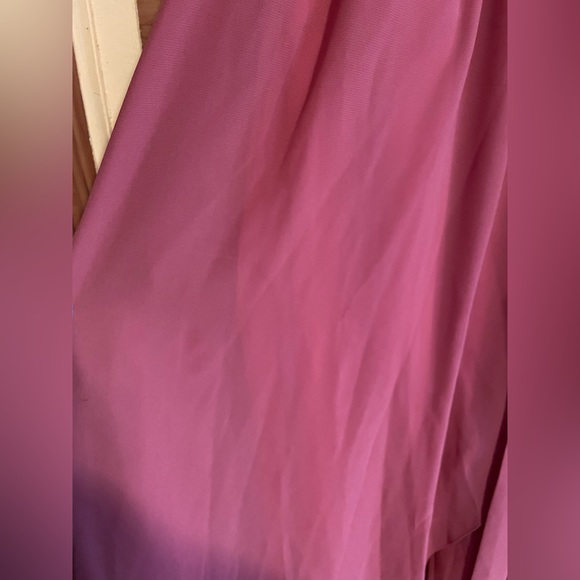 Baltic Born Katya Ruffle Maxi Dress in Rosewood Color (Coral pink) Size XS - Picture 10 of 12